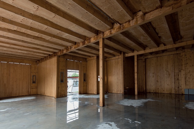 Utilising timber allowed the designers to create a high stud in the museum and atrium area.
