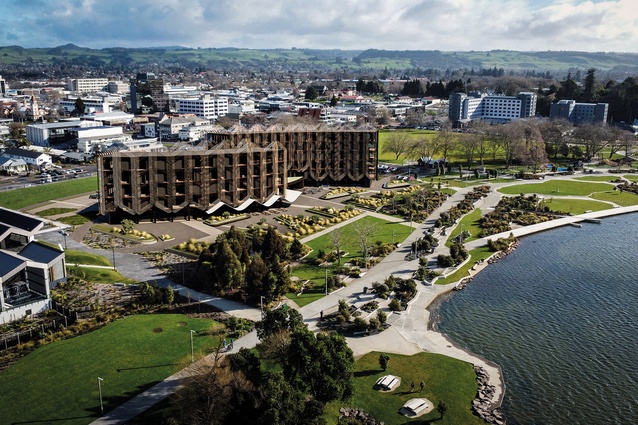 Render of the proposed Noho Lakeside Hotel.