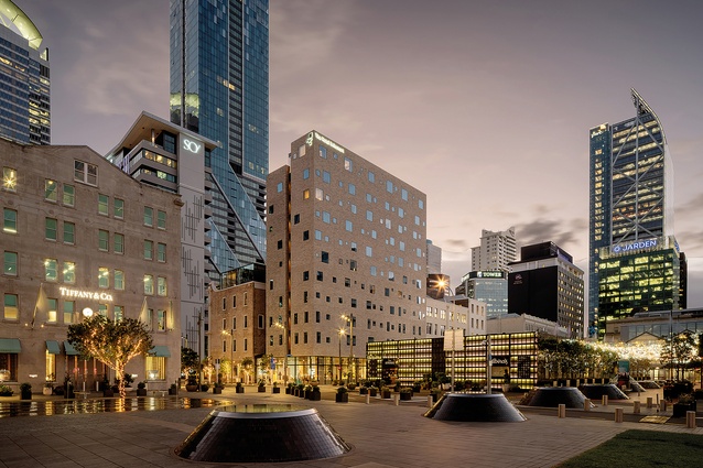 Winner – Commercial Architecture: The Hotel Britomart by Cheshire Architects. 